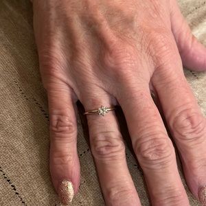 10k cubic zirconia, not real diamonds